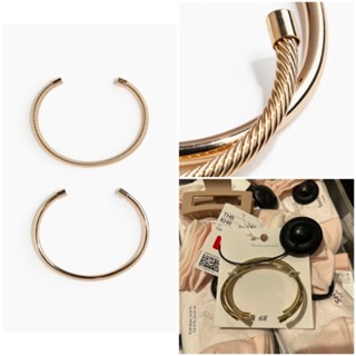 H&M กำไลข้อมือ สีทอง ฟรีไซด์ 2 วง ของใหม่ แท้ พร้อมส่ง