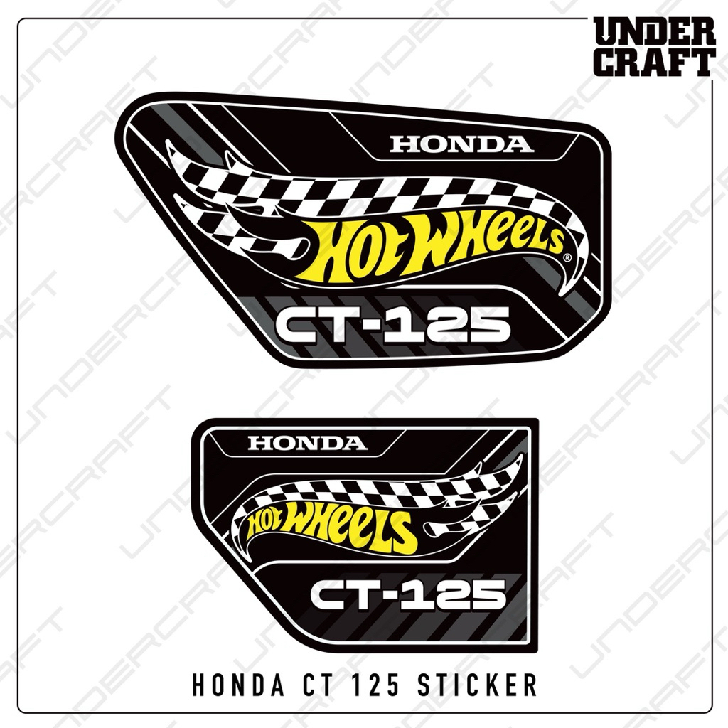 สติกเกอร์ CT-125 ลาย Hot Wheels สีดำ
