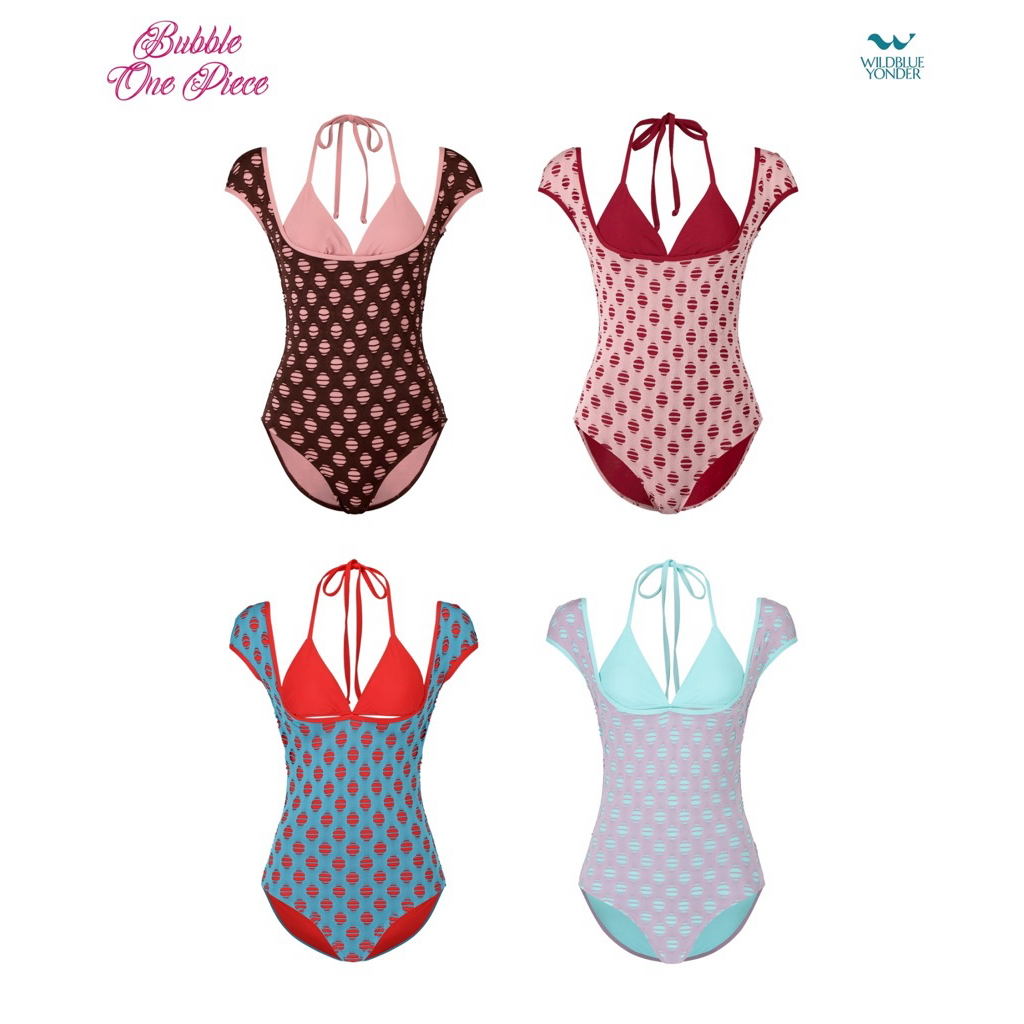 WILDBLUEYONDER - Bubble One-Piece ชุดว่ายน้ำวันพีช