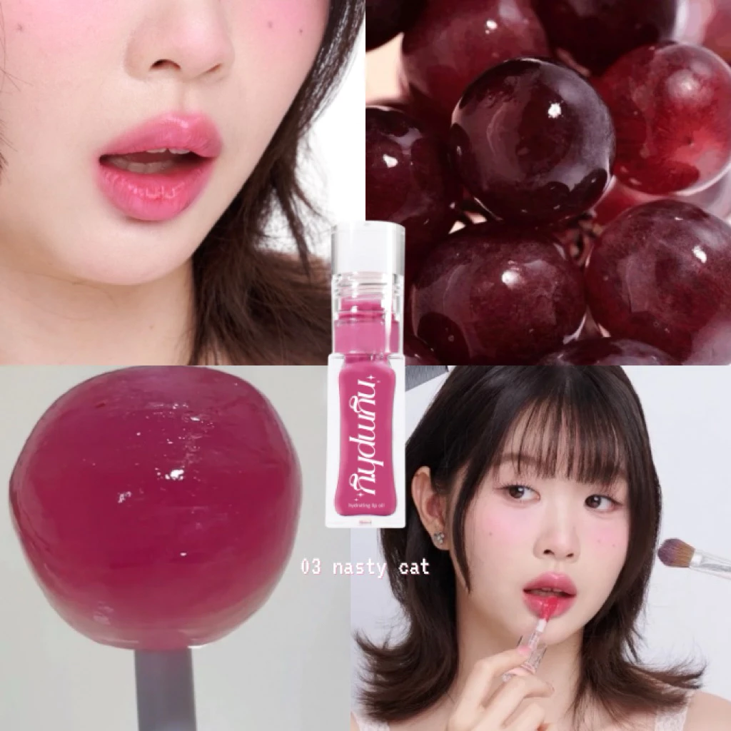 NYMPHY - Hydrating Lip Oil 6 g นิมฟี่ ไฮเดรตติ้ง ลิปออย บำรุงปากขั้นสุด เนื้อฉ่ำ สีชัด thumbnail 7