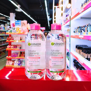 (2 ขวด) Garnier การ์นิเย่ ไมเซล่า คลีนซิ่ง วอเตอร์ อีเวน ฟอร์ เซนซิทีฟ สกิน ล้างเครื่องสำอาง 400 มล.