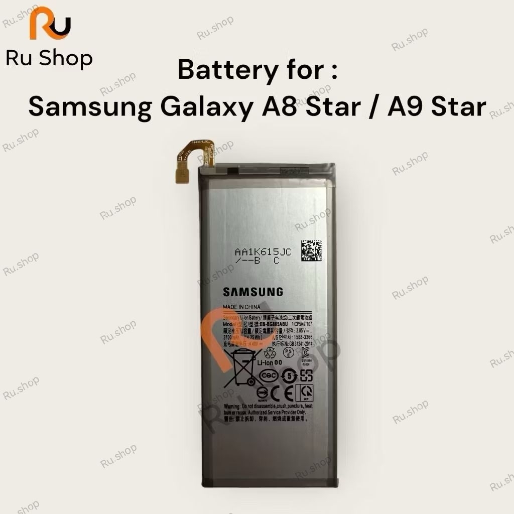 แบตเตอรี่ แท้ SamsungA8 Star A9 Star G885F G8850 แบตเตอรี่ A8Star A9Star eb-bg885abu
