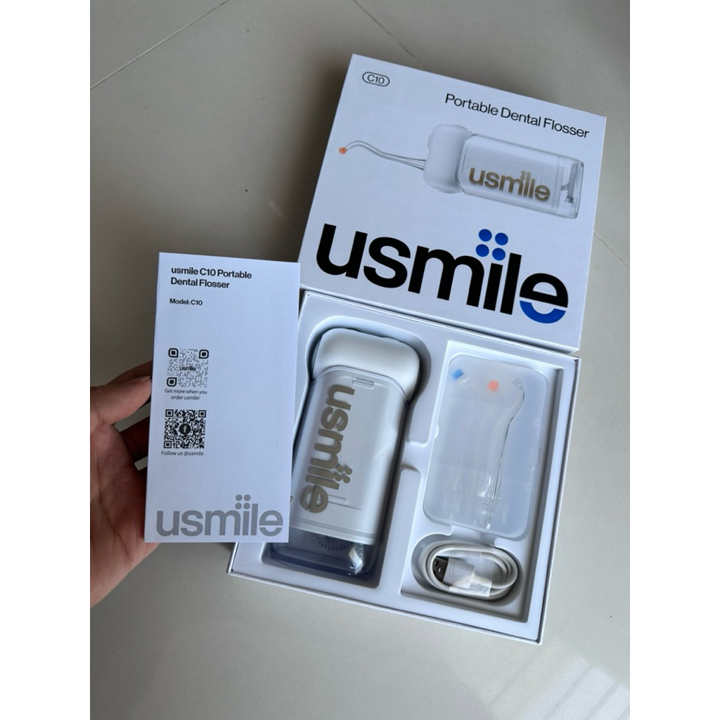 usmile ไหมขัดฟันพลังน้ำดูแลช่องปาก C10 ใช้งานง่าย พกพาสะดวก