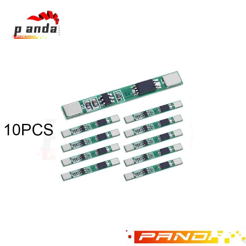 คณะกรรมการป้องกันแบตเตอรี่ลิเธียม 10 ชิ้น 1S 3.7V 3A คณะกรรมการป้องกัน PCB BMS 18650 โมดูลชาร์จสำหรับแบตเตอรี่ลิเธียมลิเ