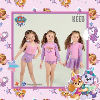 ✨NEW✨ KEED X Paw Patrol Collection ชุดว่ายน้ำเด็กผู้หญิง สีชมพูม่วง กัน UV50+