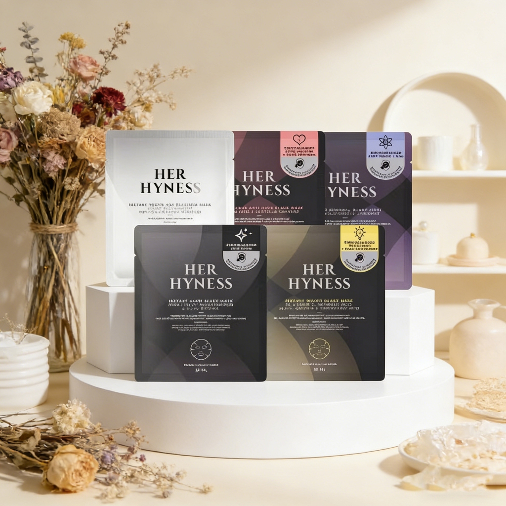 HER HYNESS INSTANT GLOW BLACK MASK เพื่อผิวโกลว์ใส