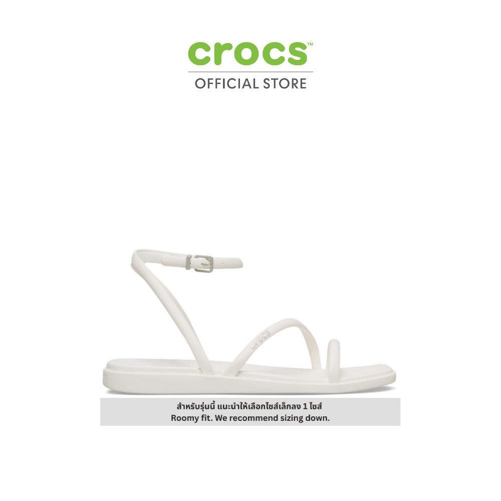 CROCS รองเท้าแตะผู้หญิง MIAMI ANKLE STRAP SANDAL รุ่น 212256-0WV - CHALK