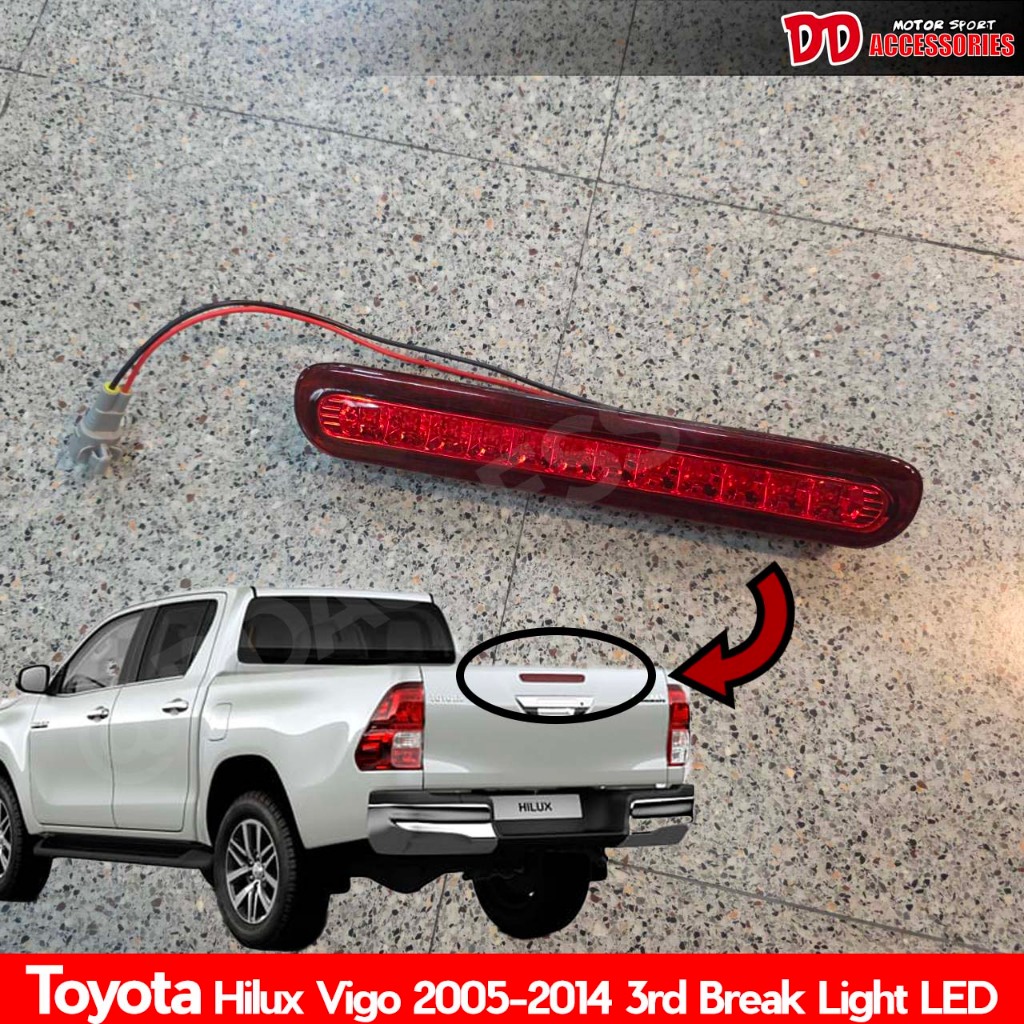 [ล้างSTOCK!!] ไฟเบรก vigo ไฟเบรกดวงที่ 3 LED 2005 2007 2010 2011 2012 2014 สีแดง ใส่ได้ทุกปี IM