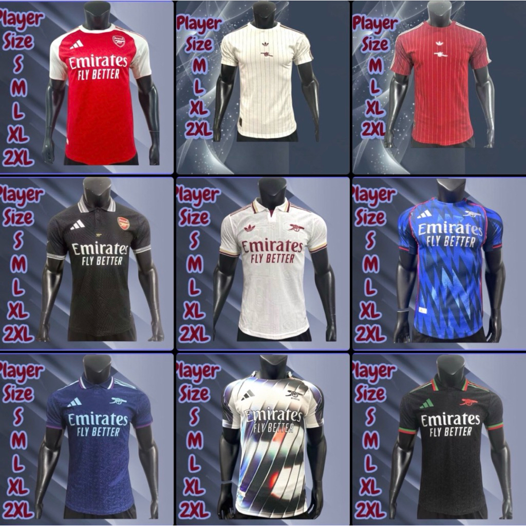 Playerเสื้อกีฬาฟุตบอลเกรดเพลเยอร์มีแต่เสื้อไม่มีกางเกง