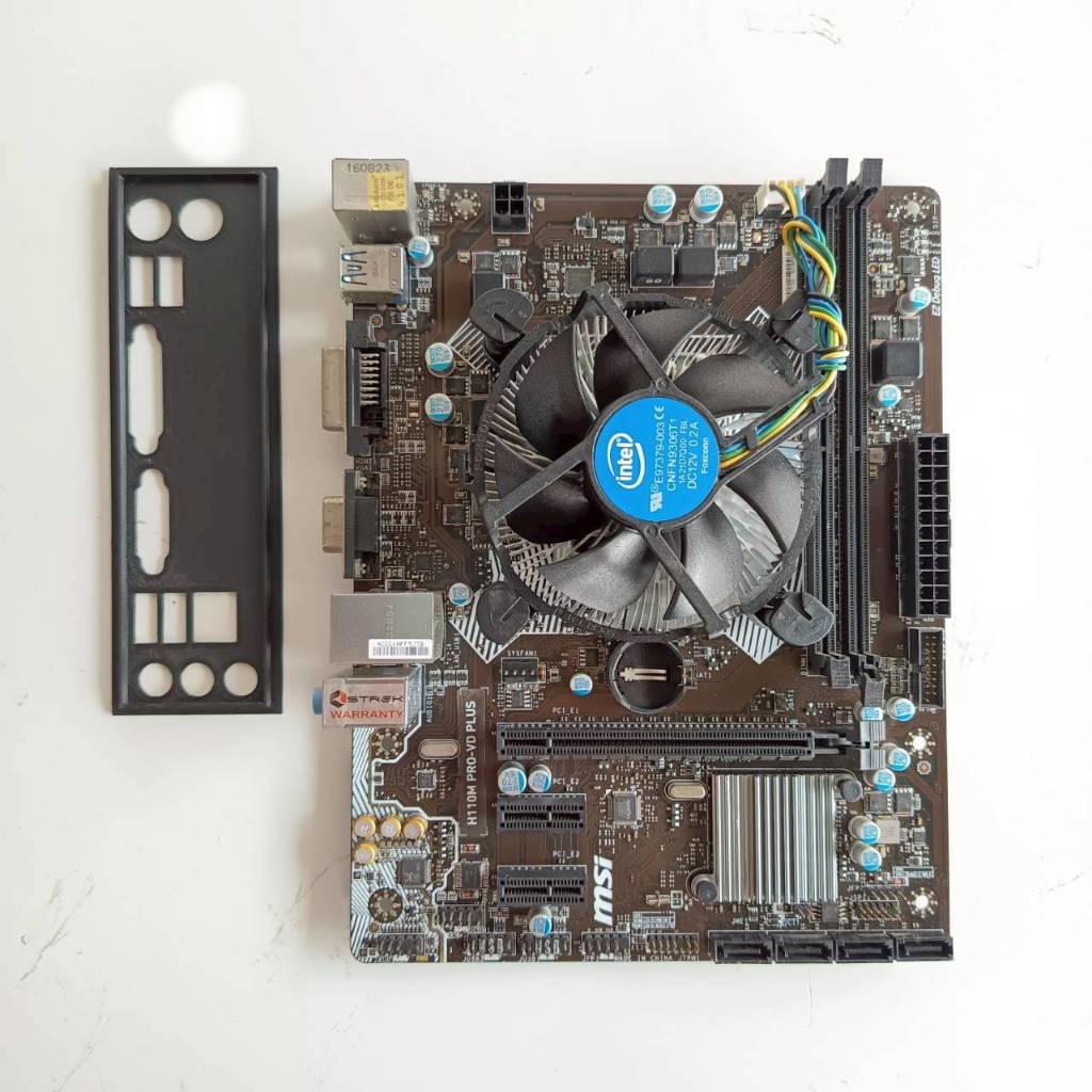 CPU  Core i5  7400  3.00GHz  +  MSI  H110M  PRO  DV  PLUS  (1151)  ประกัน  2  เดือน