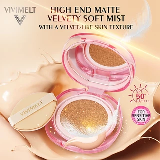 VIVIMELT Cushion SPF50+ PA++++ | Velvet Matte อ่อนโยนผิวแพ้ง่าย | ต้านเหงื่อ ควบคุมมัน | เหมาะผิวมัน ผิวผสม
