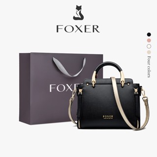 FOXER กระเป๋าถือผู้หญิง ทำจากหนังวัวคุณภาพสูง ความจุขนาดใหญ่…