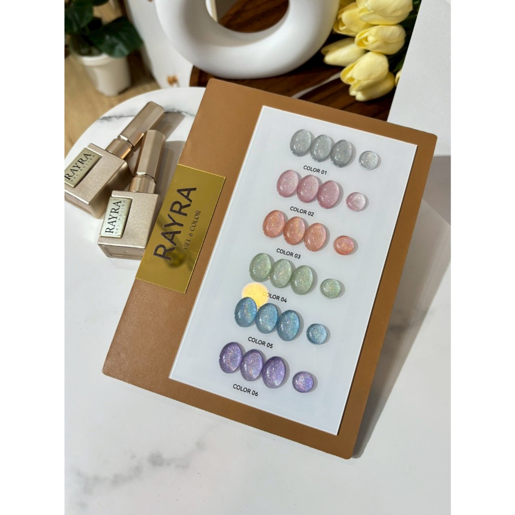 Rayra Hologram 6 สี ( RP1 ) NON-TPO ไม่มีสารtpo พร้อมชาร์จสำเร็จรูป