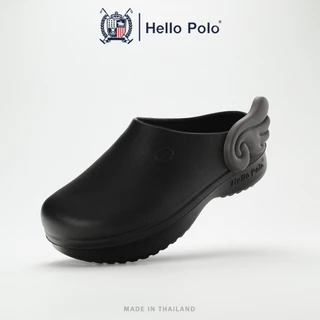 Hello Polo รองเท้าหัวโต มีปีกสุดน่ารัก วัสดุ EVA นุ่มเบาใส่สบาย ทรงคัทชูหุ้มส้น กันลื่นได้ดี HP8009C