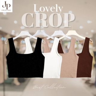 ส่งด่วน!🛵 เสื้อครอปกล้ามคอเหลี่ยม(ไม่มีฟองน้ำ) เสื้อพลัสไซส์…