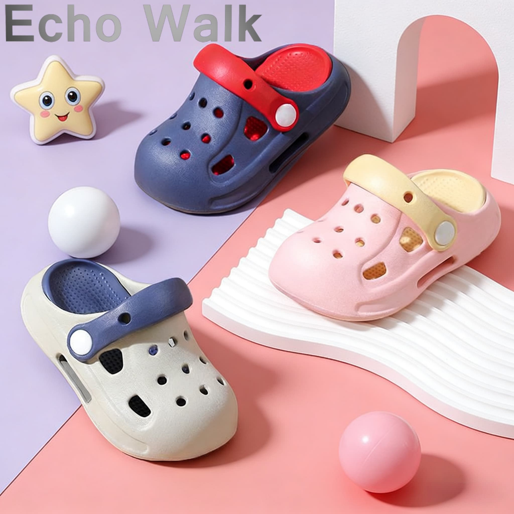Echo Walk รองเท้าเด็ก EVA กันลื่น กันน้ำ แห้งไว ใส่สบาย สงกรานต์ รองเท้าเด็กชายหญิง ไซส์ 24-35