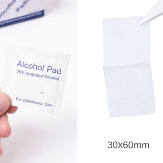 Alcohol pad 200 ชิ้น แผ่นแอลกอฮอล์ 75% เช็ดทำความสะอาด แอลกอฮอล์แผ่น แผ่นทำความสะอาด