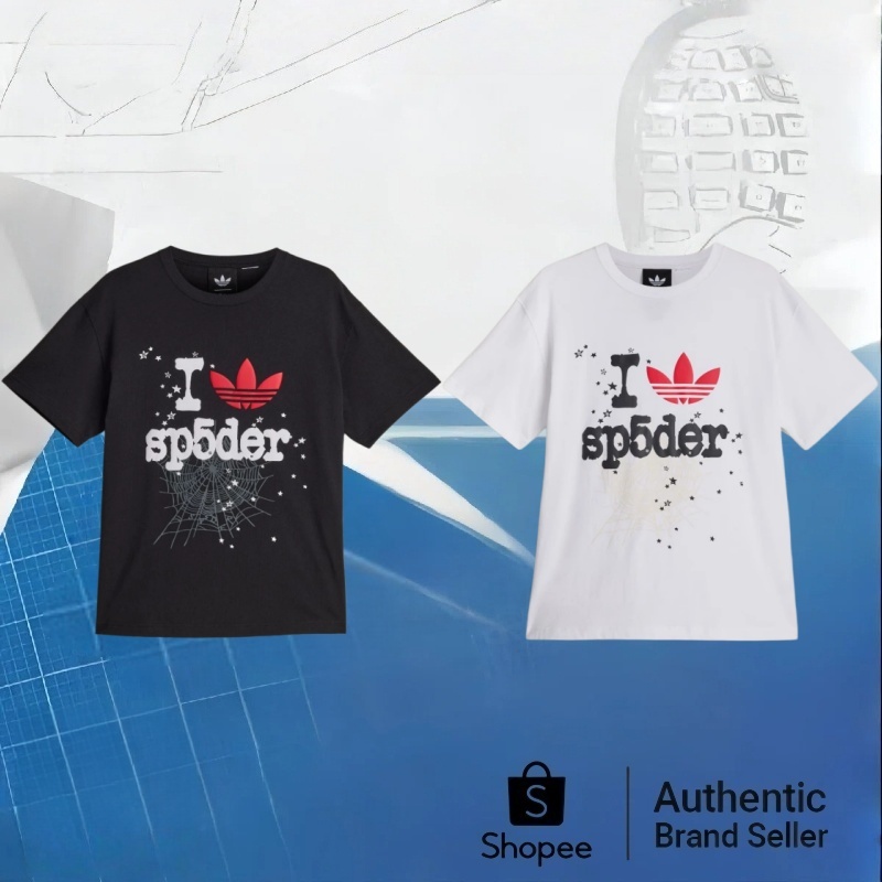 （ของแท้ 100 %）adidas x sp5der T-Shirt Authentic แขนสั้น
