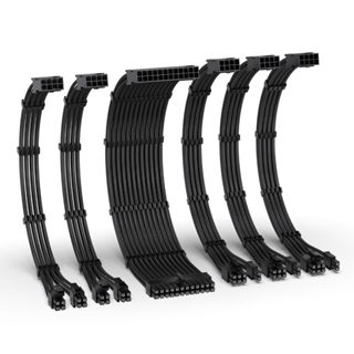 EZDIY-FAB 16AWG PSU Extension 6 Cables - Black (EZDPI228-2) …
