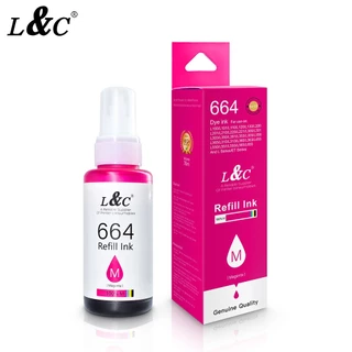 L&C T664 Ink หมึกเติม ใช้สำหรับเอปสัน L-Series L100 L120 L200 L210 L220 L360 L365 L565 L1300