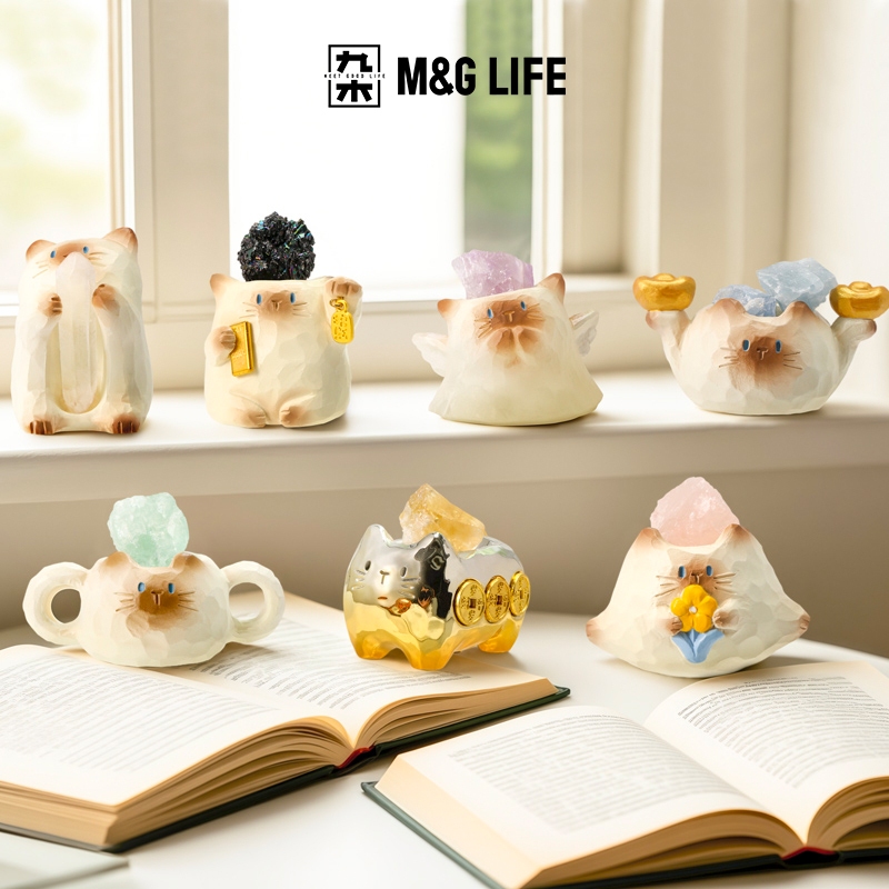 M&G LIFE x Thingswoo Cat PAI Energy Blind Box Desktop Ornaments