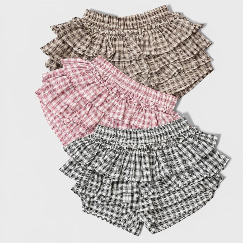 ATIPA - Starlet Plaid Shorts กางเกงขาสั้นลายสก็อต