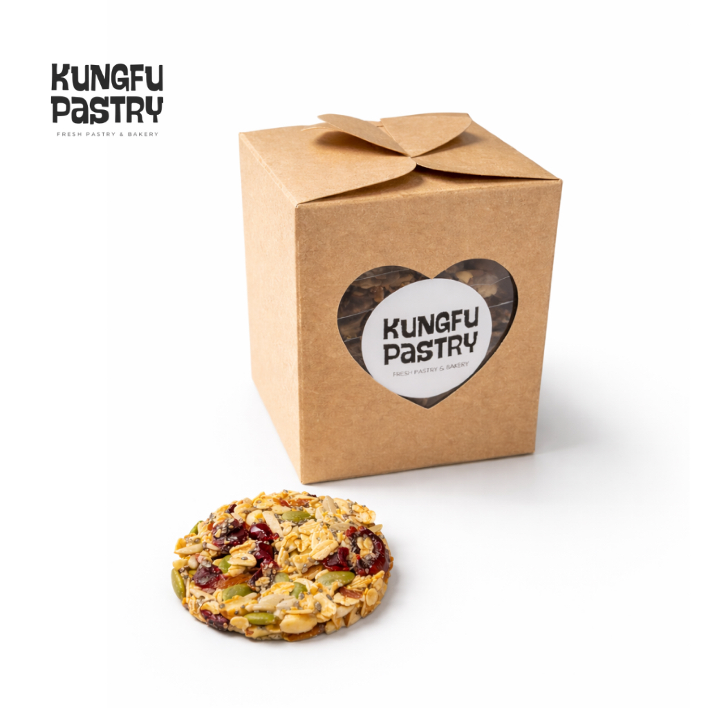 คุกกี้ข้าวโอ๊ตธัญพืช Oat Cookies ธัญพืชรวม อบกรอบ | Kungfu Pastry