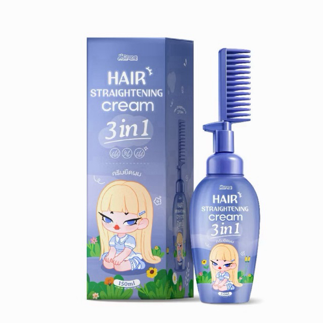 ครีมยืดผม  3 in 1  พร้อมหวีในตัว Livetined Hairona 150ML