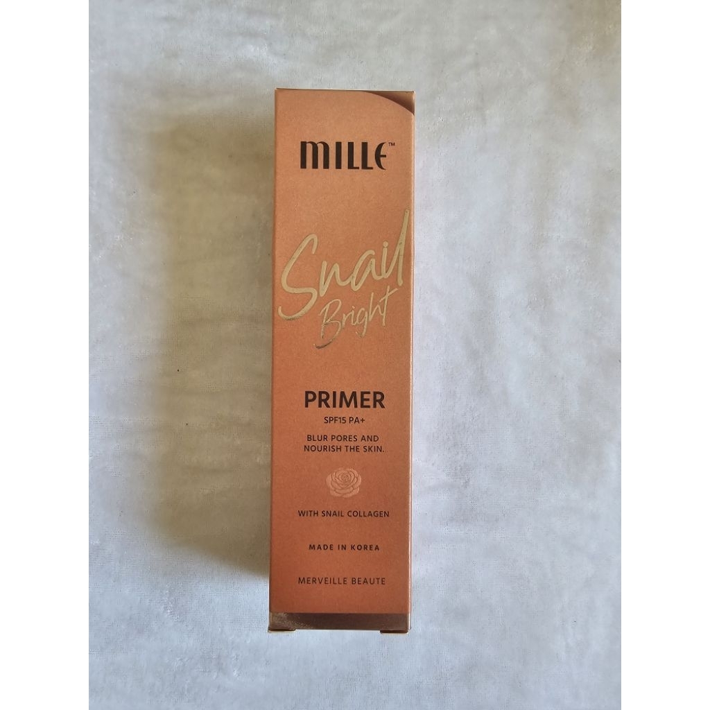 Mille Primer ไพร์เมอร์มิลเล่ Snail Bright Primer 30ml.