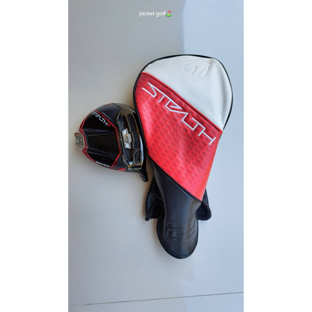 ไม้กอล์ฟ มือสองสภาพดี หัวไดรเวอร์ TAYLORMADE Stealth2 Plus (รุ่นแพง) Loft 10.5' พร้อมสลีฟ Cover