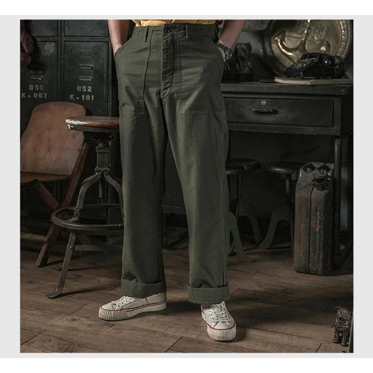 💞 กางเกงทหารขายาวแนววินเทจ OG-107 : Utility Fatigue Pants💓