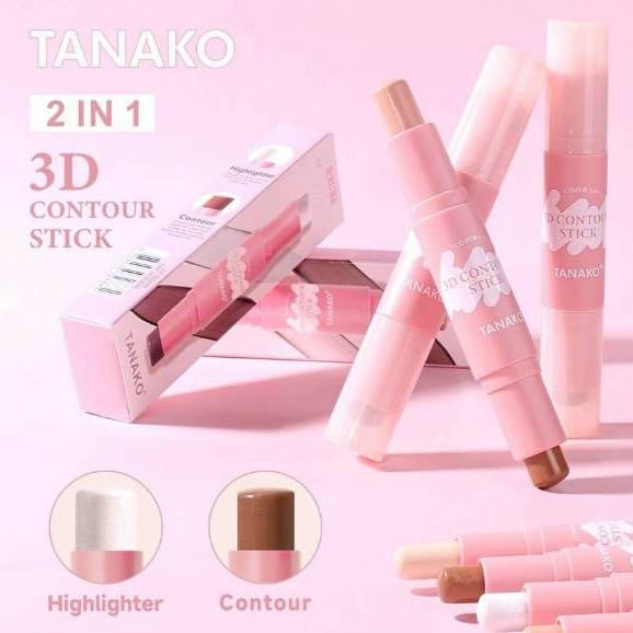 Tanako 3D 2in1 คอนทัวร์+ไฮไลท์ สติ๊ก แท่งเล็กพกพาง่าย NO.HT100