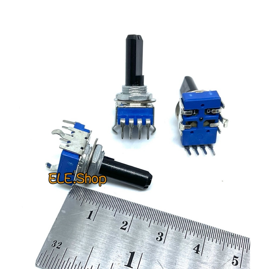 VR วอลลุ่มมิกซ์ 4ขา  แกนยาว 17 มิล มี 10KB, 20KB, 50KB, 100KB