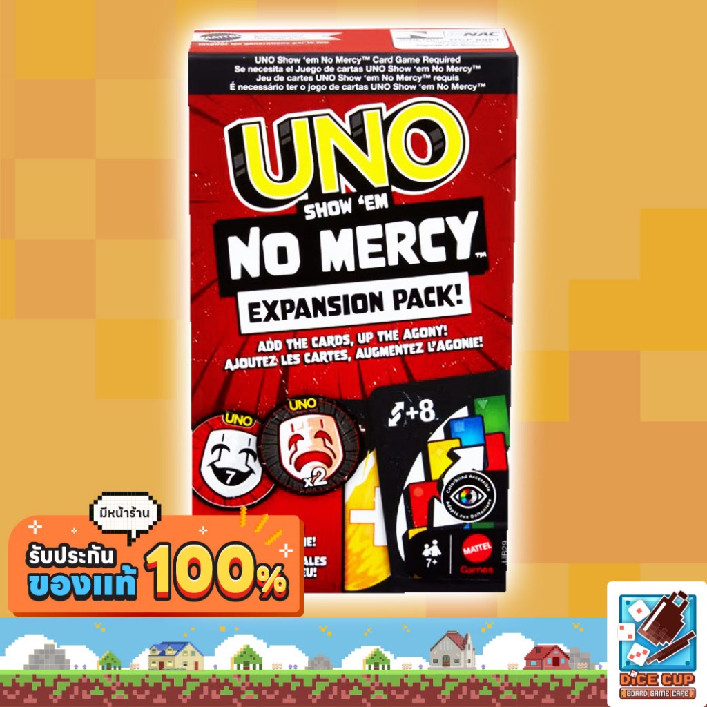 [ของแท้] UNO Show 'em No Mercy Expansion Pack Board Game