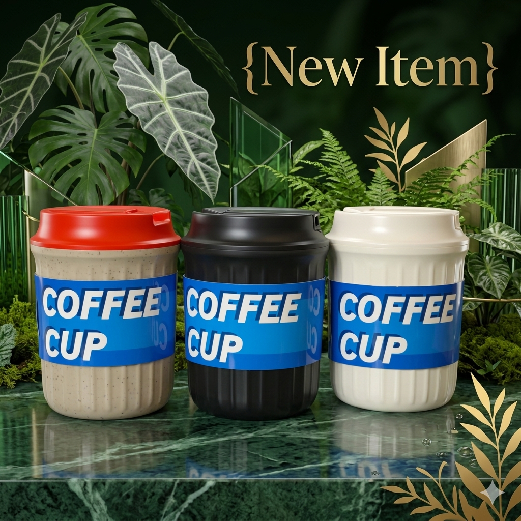 แก้วกาแฟ Coffee Cup พร้อมใช้งาน พกไปได้ทุกที่ พร้อมส่ง