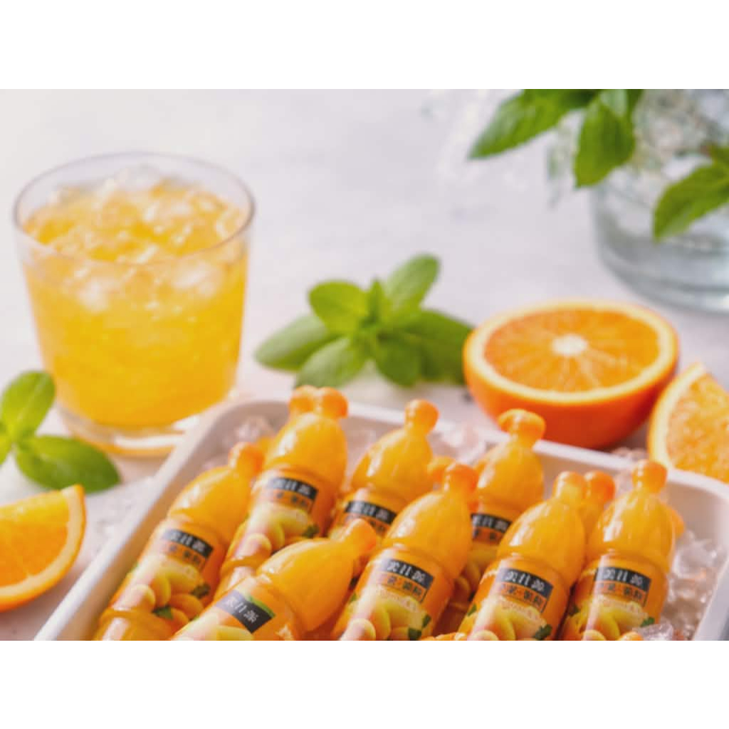 j789ขวดส้มของจิ๋วจำลองแพ็คละ10 ชิ้น