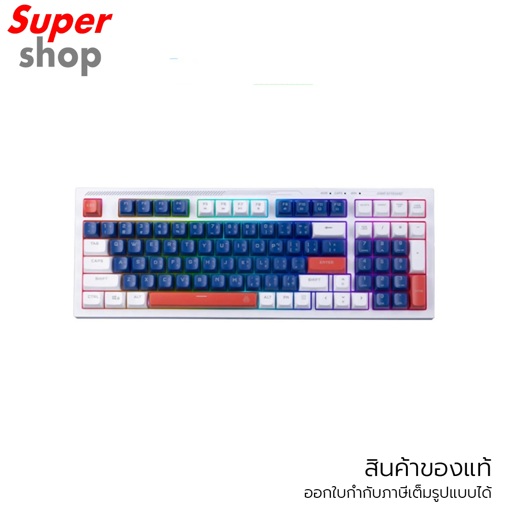 EGA คีย์บอร์ดเกมมิ่ง GAMING KEYBOARD รุ่น Type K10 BLUE/WHITE