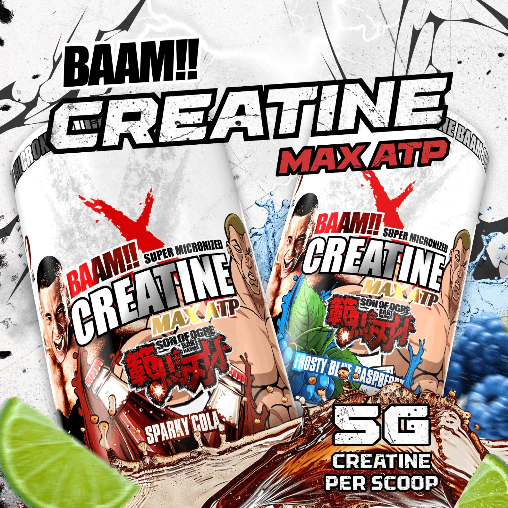 BAAM MICRONIZED CREATINE MONOHYDRATE MAX ATP 5000 (600g) ครีเอทีนดูดซึมไวระดับไมโครไนซ์ (เจ้าแรกในไทย)