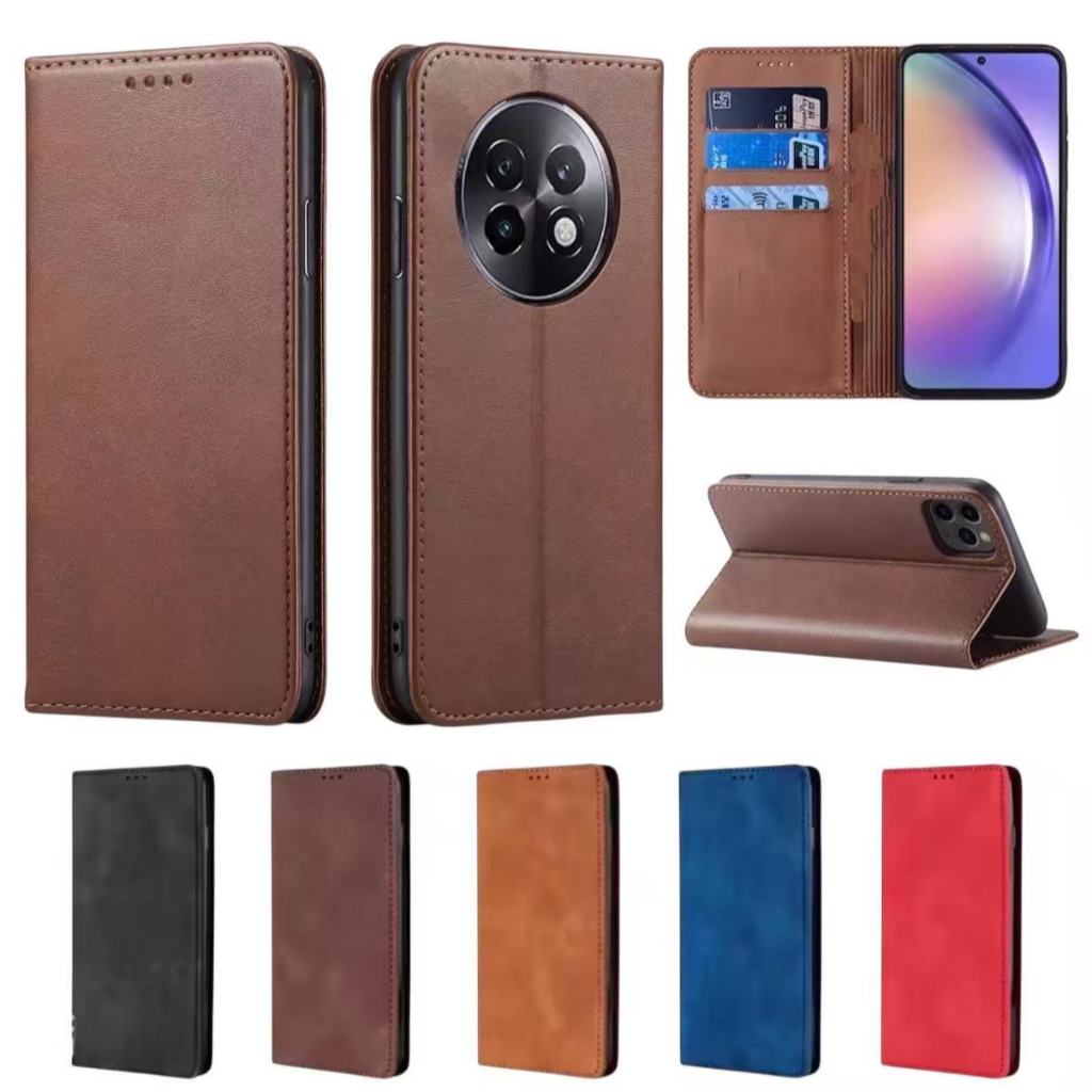 เคสฝาพับ กระเป๋าหนัง เปิดปิด สำหรับ OPPO Realme 13 / Realme 12 12X / Realme 12Plus 12ProPlus เคสกันกระแทก มีช่องใส่บัตร