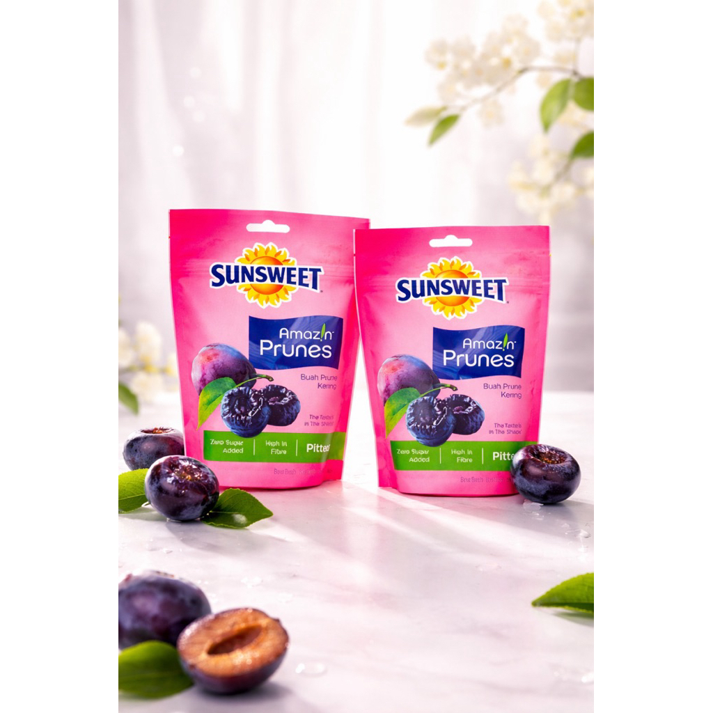 ลูกพรุนชนิดไม่มีเมล็ด ซันสวีท (Sunsweet)  ถุงซิปล็อค ขนาด200กรัม