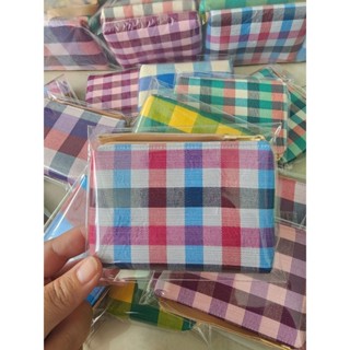 กระเป๋า​สี่เหลี่ยมมีสายคล้องลายผ้าขาวม้าฟรีป้ายคาด