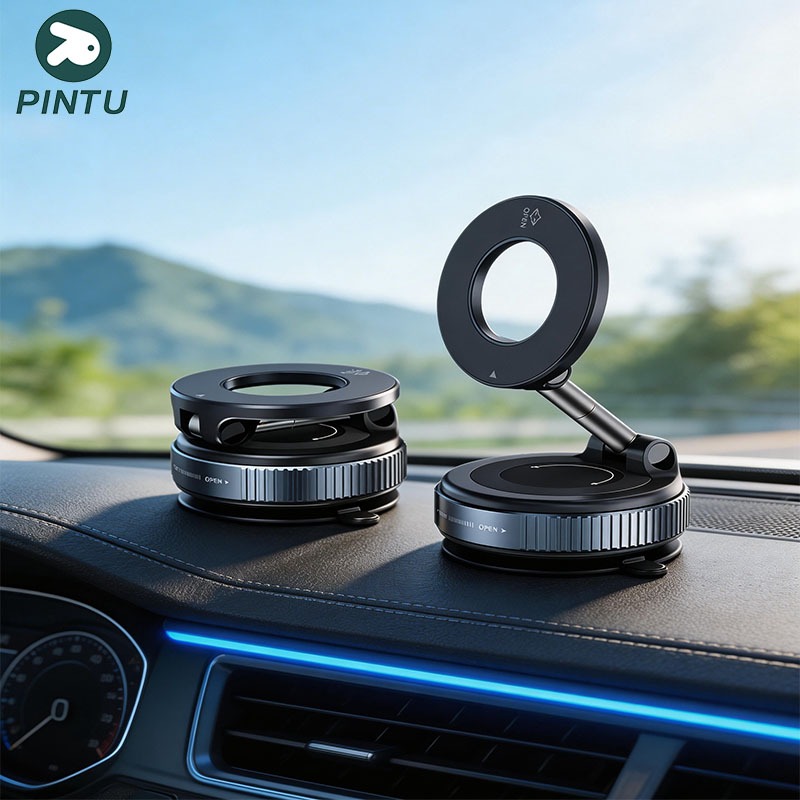 ที่วางโทรศัพท์ในรถยนต์แบบแม่เหล็ก K007 ปรับได้ 360° ใช้ได้กับโทรศัพท์ทุกรุ่น พับได้ แข็งแรงทนทาน ปรั