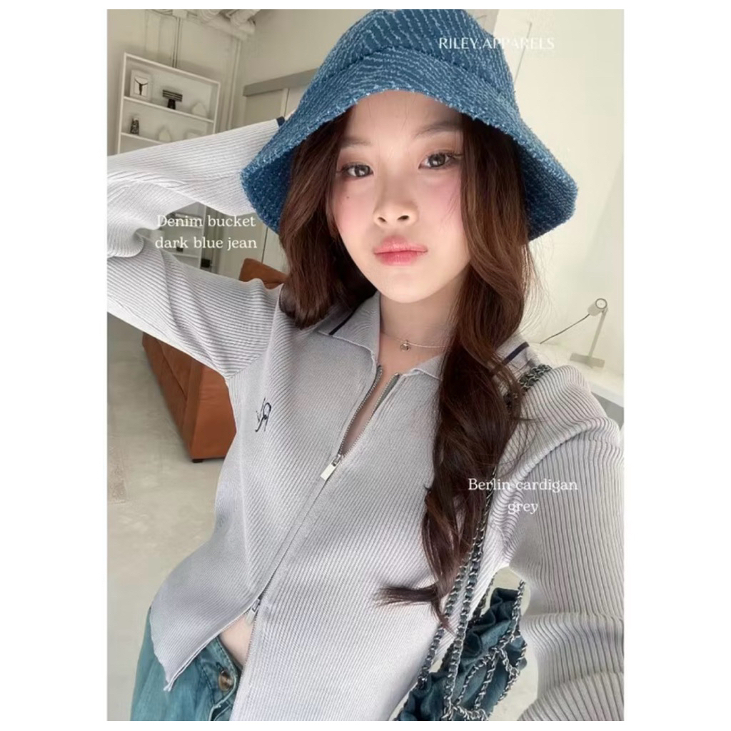 ส่งต่อ Riley.apparel - Berlin Cardigan 9087 สีเทา Size S (ทักแชทก่อนกดสั่ง)