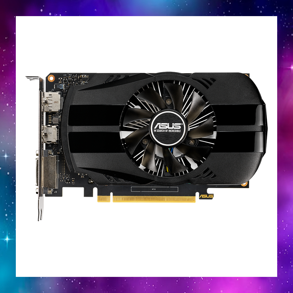 VGA (การ์ดแสดงผล) ASUS GEFORCE GTX1650 1650 4GB GDDR6 ไม่ต่อไฟ ใช้งานปกติ