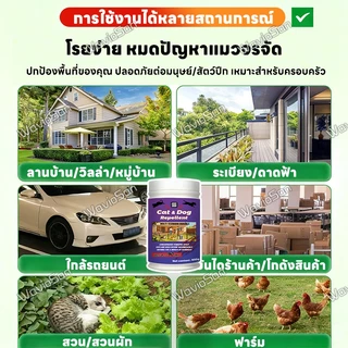 ❗เขตห้ามแมว-สุนัข❗ผงไล่แมว ไล่แมวจร ยาไล่แมว ไล่แมว 600g ไล่สัตว์ได้ต่อเนื่อง 24 ชั่วโมง ปลอดภัยสำหรับคนและสัตว์เลี้ยง