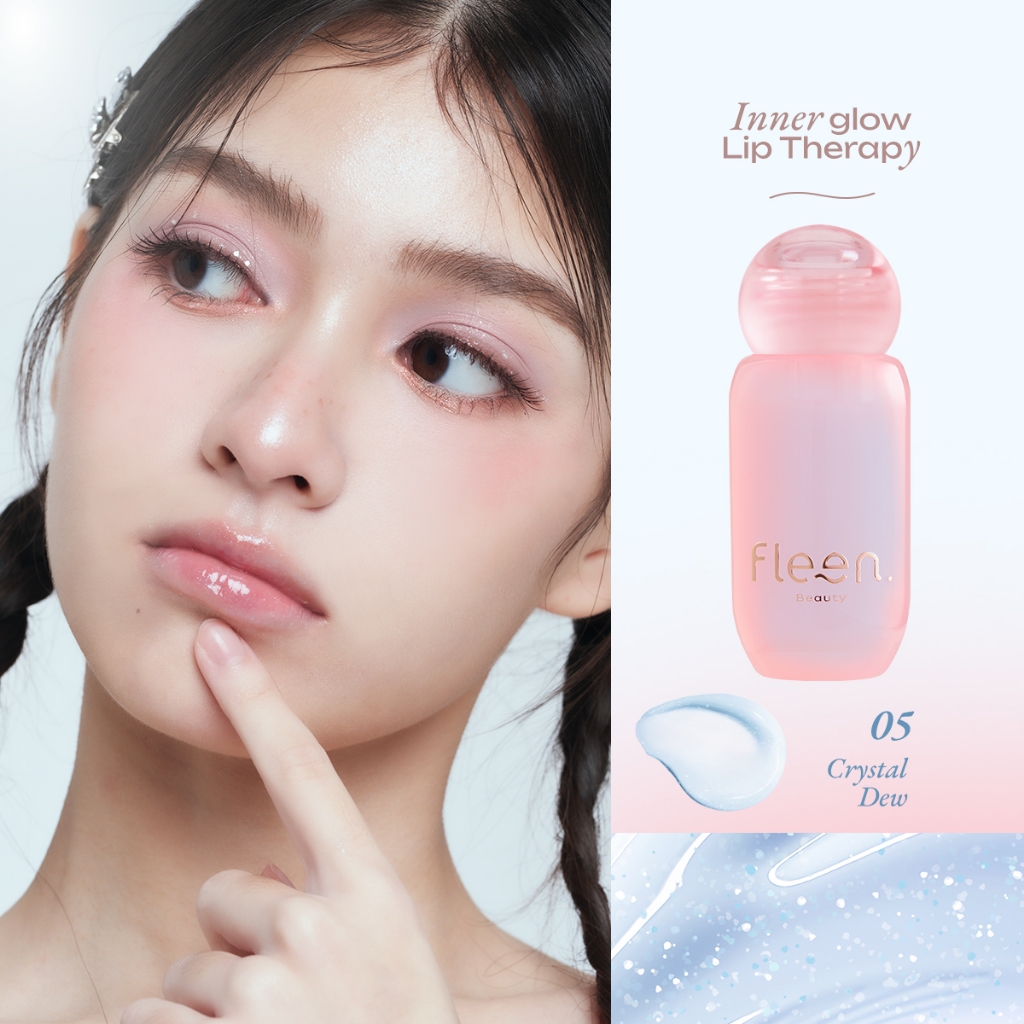 Fleen Beauty Inner Glow Lip Therapy สี 05 Crystal Dew| อินเนอร์ โกลว์ ลิป เทอราพี ลิปบำรุงปาก สี 05 