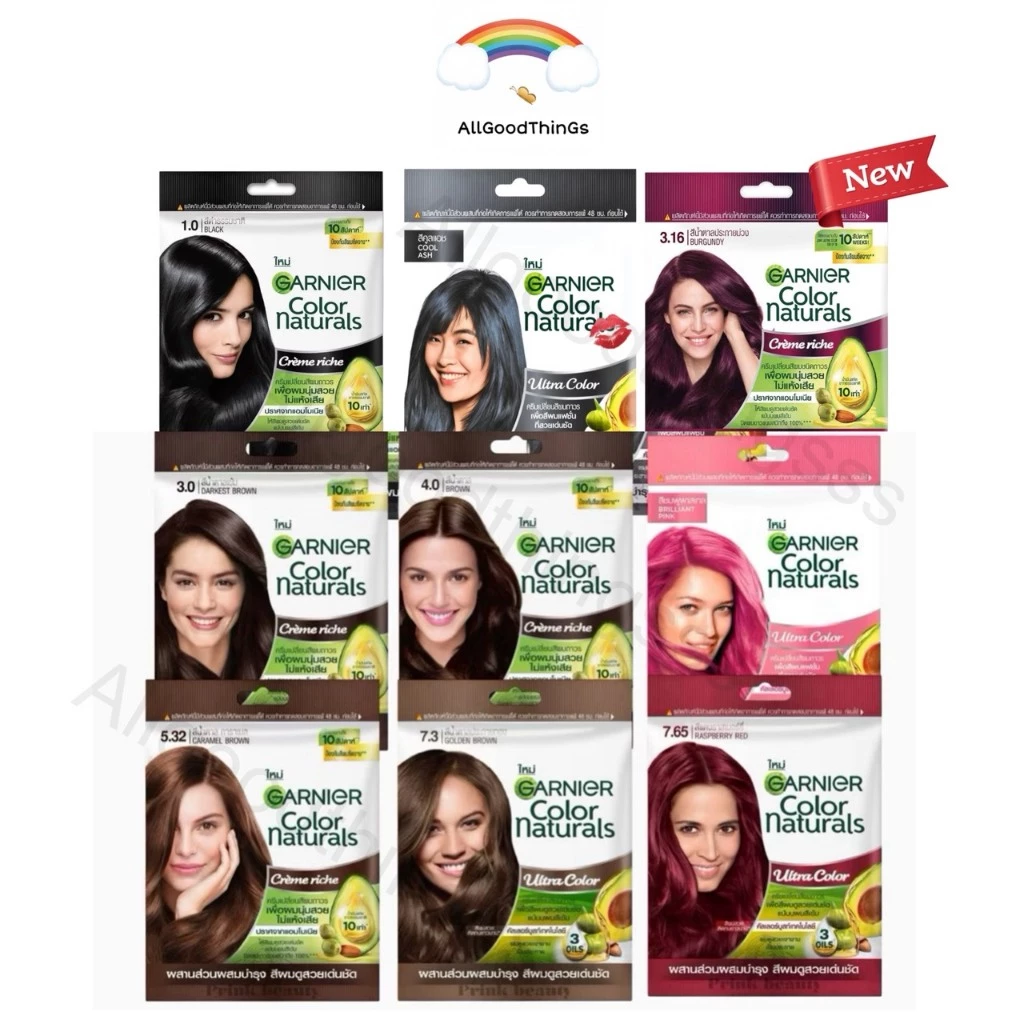 การ์นิเย่ คัลเลอร์ แนทเชอรัลส์ ครีมเปลี่ยนสีผม Garnier Color Naturals 30 ml.