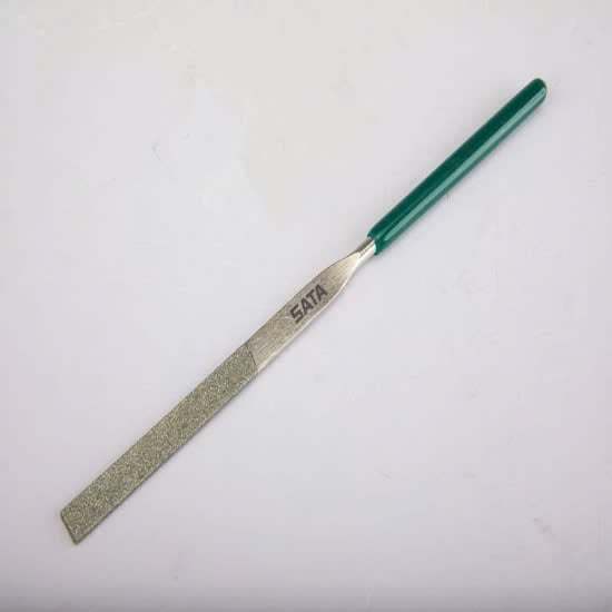 SATA 038x1 ตะไบเพชรแบน ด้ามหุ้มยาง 3 - 5 มม ซาต้า