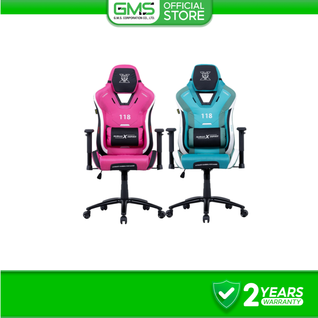 NUBWO เก้าอี้เล่นเกม Gaming Chair ดีไซน์เท่ มีหลายสี ปรับเอนได้180 องศา ที่นั่งใหญ่ รุ่น X118 New ปร