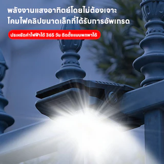 💥ราคาพิเศษจำกัดเวลา💥ไฟโซล่าเซลล์แบบหนีบ ตรวจจับความเคลื่อนไหว อัตโนมัติ กันน้ำ IP65 ติดตั้งง่าย สำหรับทางเดินและบ้าน